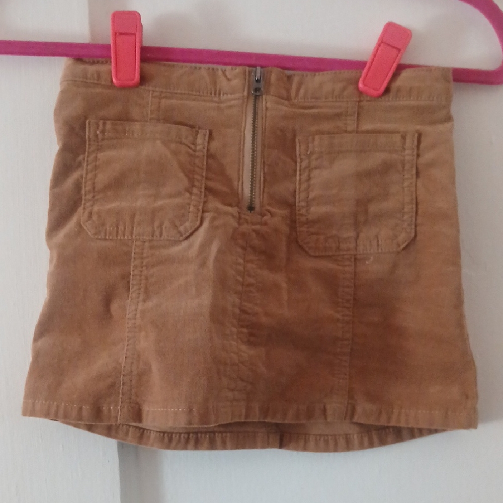 Tan Corduroy Skirt